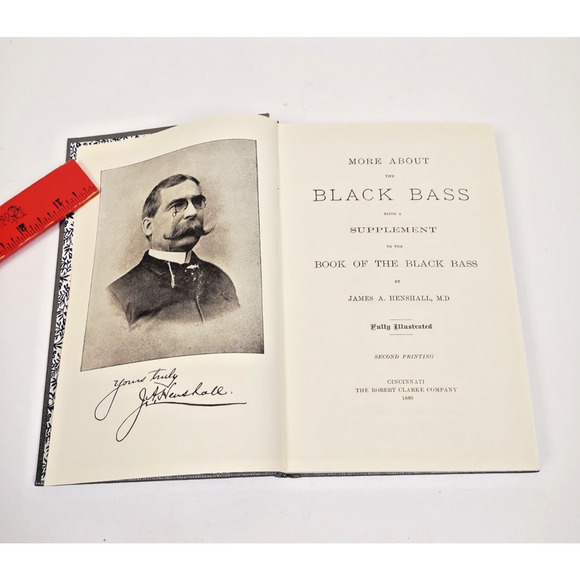 Vintage Book of the Black Bass James Henshall HC 1881 reprint 1989 MINT - Picture 2 of 7